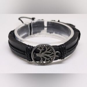 Men's leather bracelet‎ Tree of life new e51